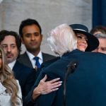 At Inauguration, Melania and Barron Trump Greet a Limelight They Once Avoided