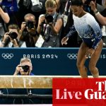 Olympic gymnastics: Simone Biles falls on beam and goes for gold on floor â live updates | Paris Olympic Games 2024